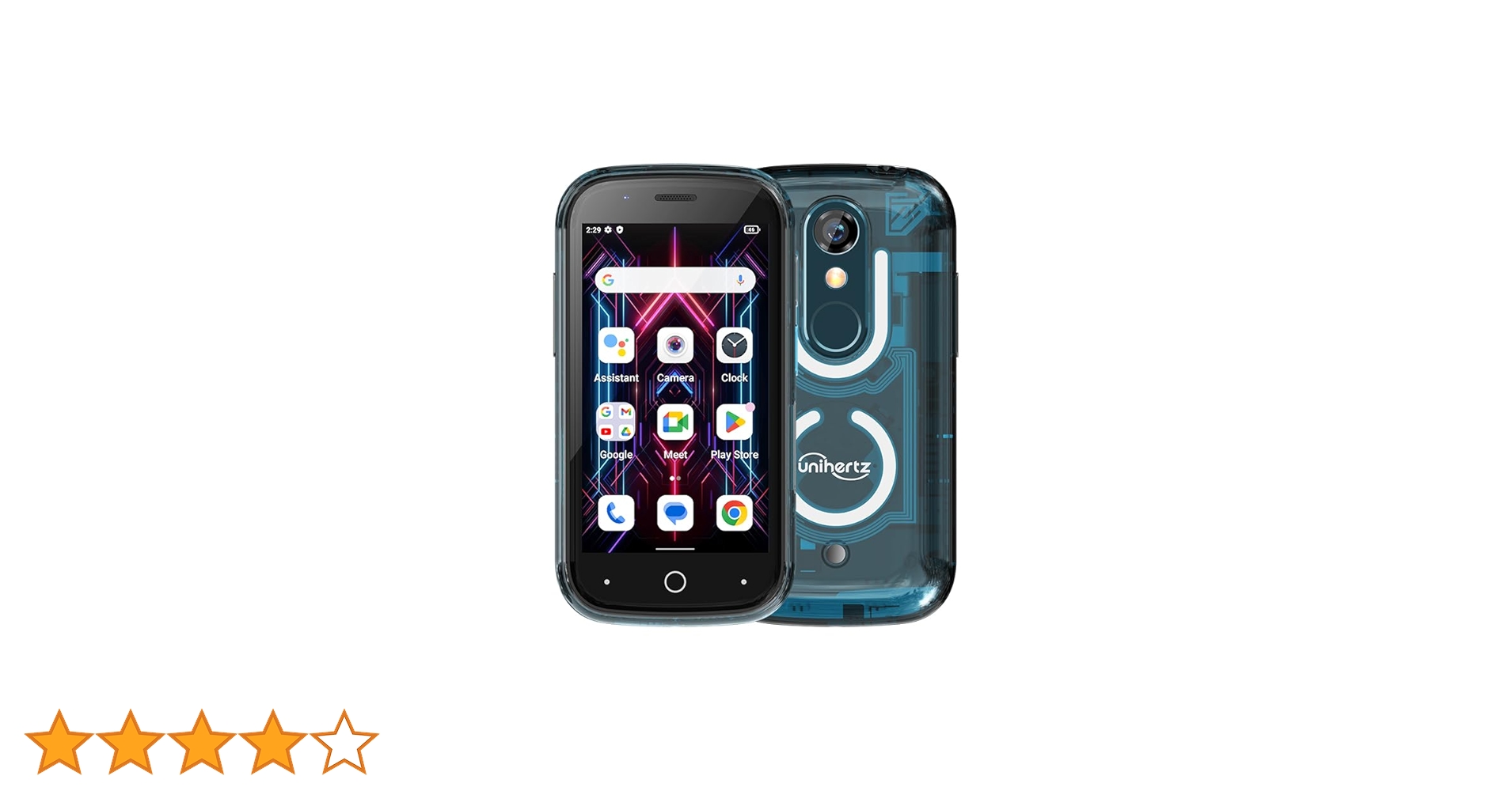 Unihertz Jelly Star ブルー 青 Unihertz Jelly Star: Smallest 4G Android 13, Blue, LED, NFC OTG